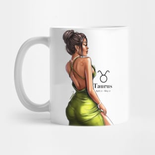 Taurus Girl Zodiac Drawing Mug